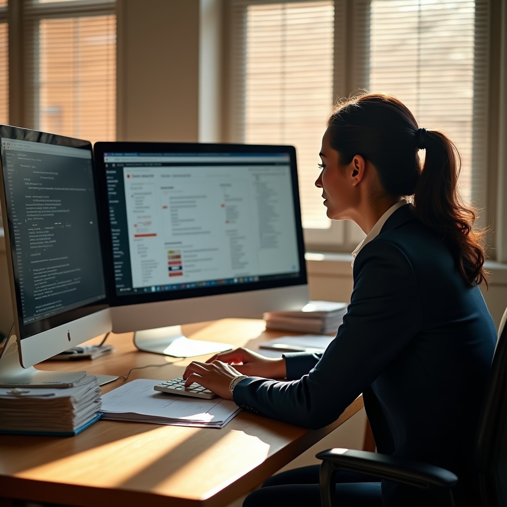 Profesional con exceso de tareas mirando su agenda